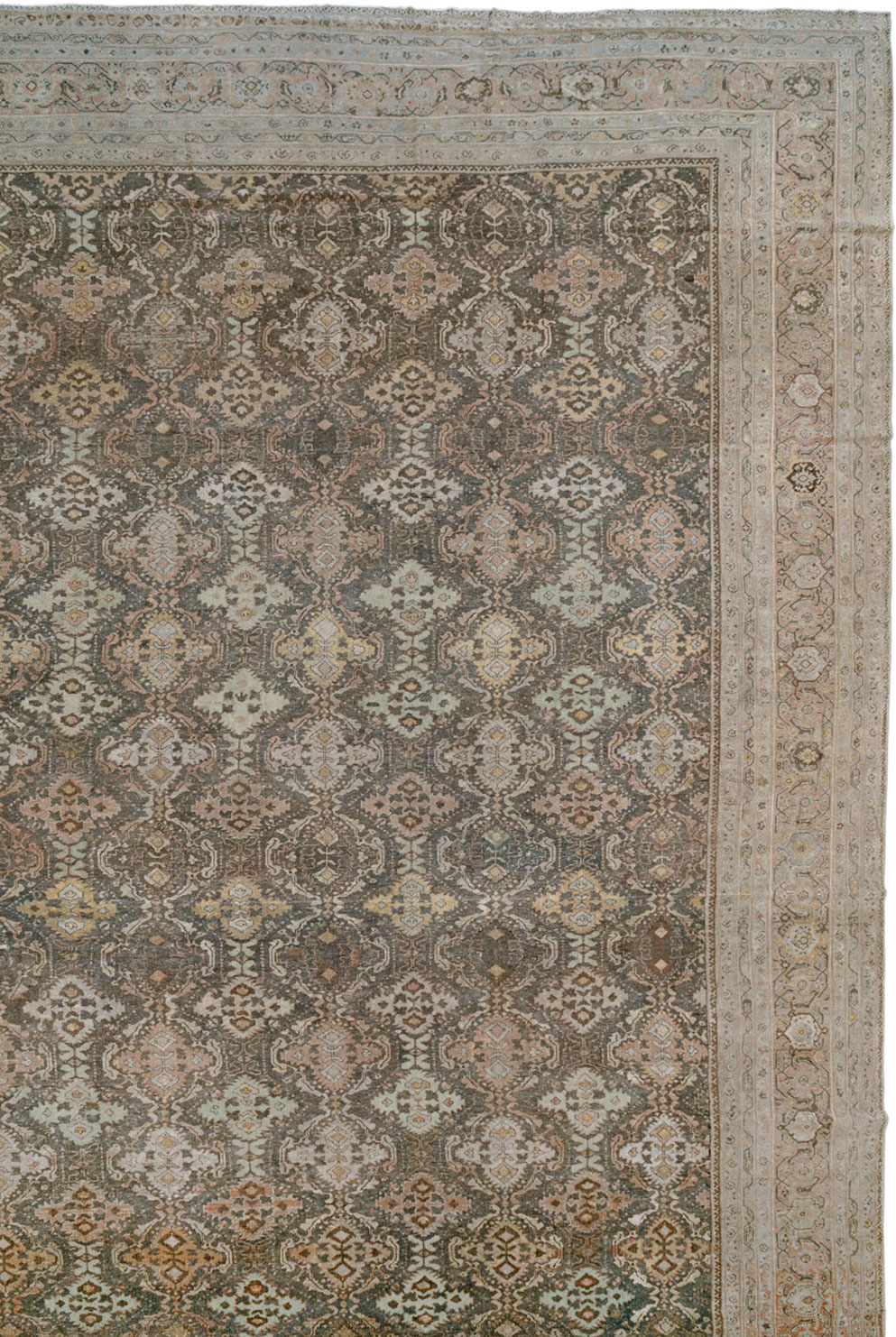 Antique Persian Mahal Oversize Carpet, No.23845 - Galerie Shabab