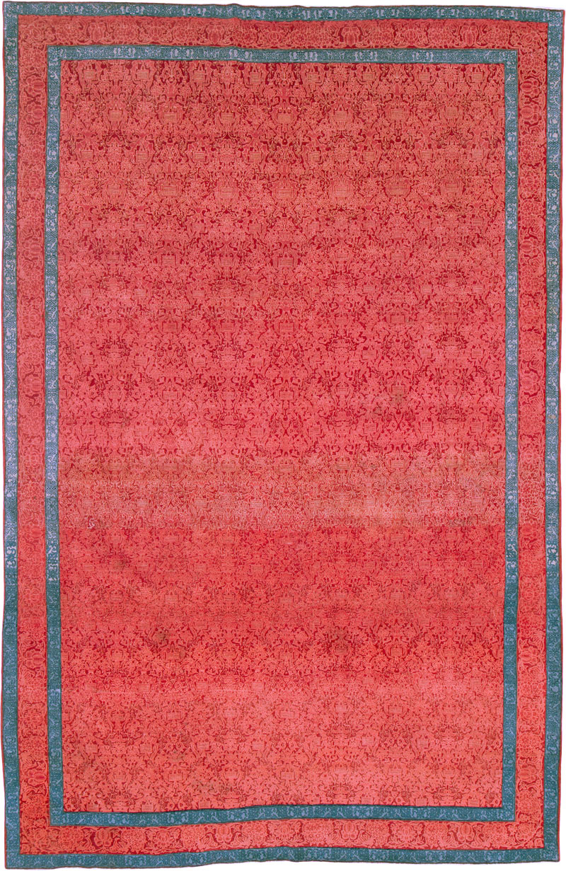 Vintage Persian Kashan Deco Carpet, No.23851 - Galerie Shabab