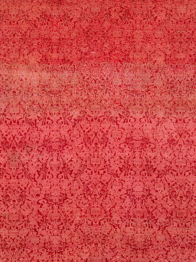 Vintage Persian Kashan Deco Carpet, No.23851 - Galerie Shabab