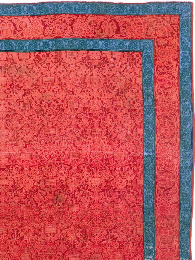 Vintage Persian Kashan Deco Carpet, No.23851 - Galerie Shabab