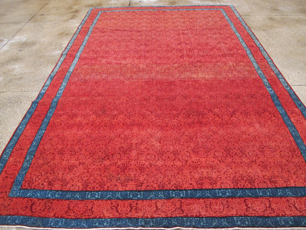 Vintage Persian Kashan Deco Carpet, No.23851 - Galerie Shabab
