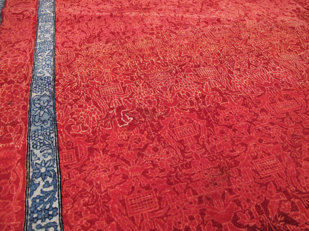 Vintage Persian Kashan Deco Carpet, No.23851 - Galerie Shabab