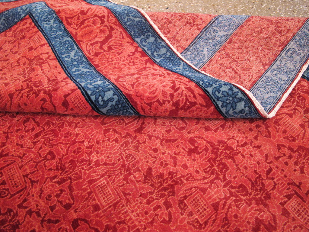 Vintage Persian Kashan Deco Carpet, No.23851 - Galerie Shabab