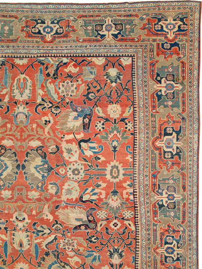 Antique Persian Mahal Carpet, No.23863 - Galerie Shabab