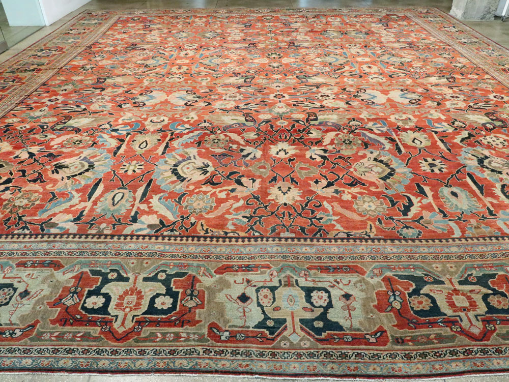 Antique Persian Mahal Carpet, No.23863 - Galerie Shabab