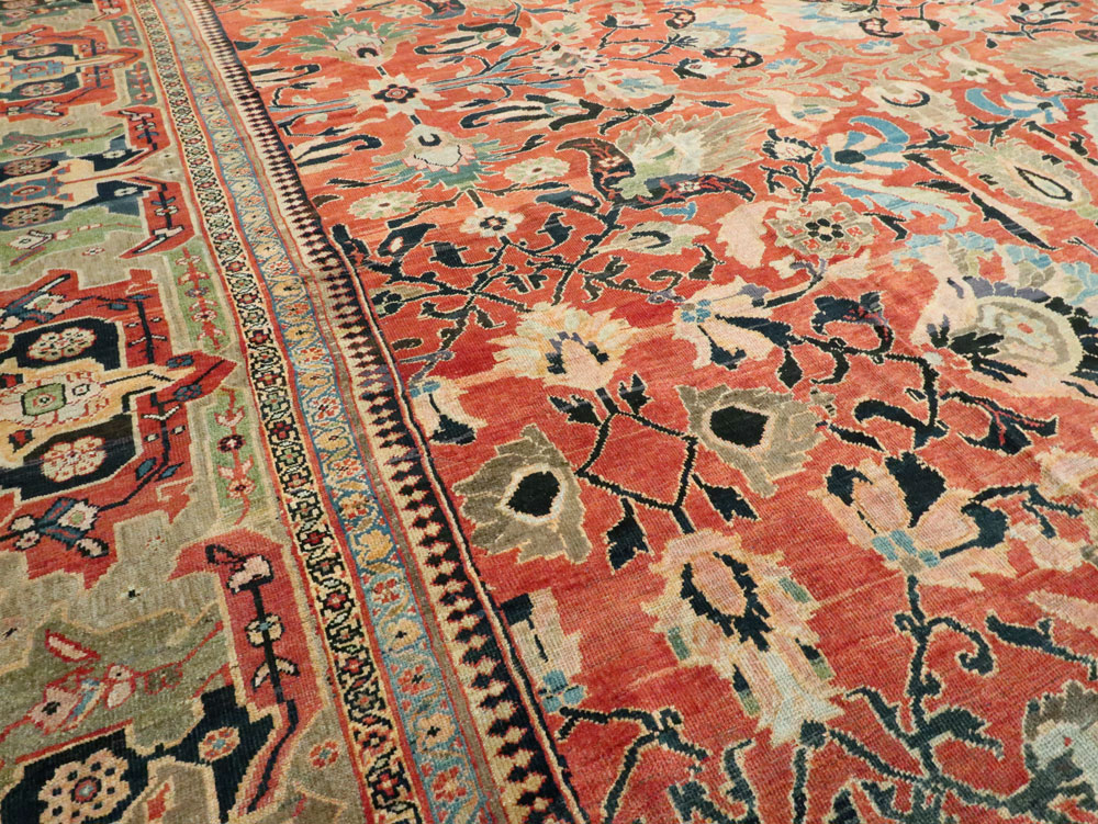 Antique Persian Mahal Carpet, No.23863 - Galerie Shabab