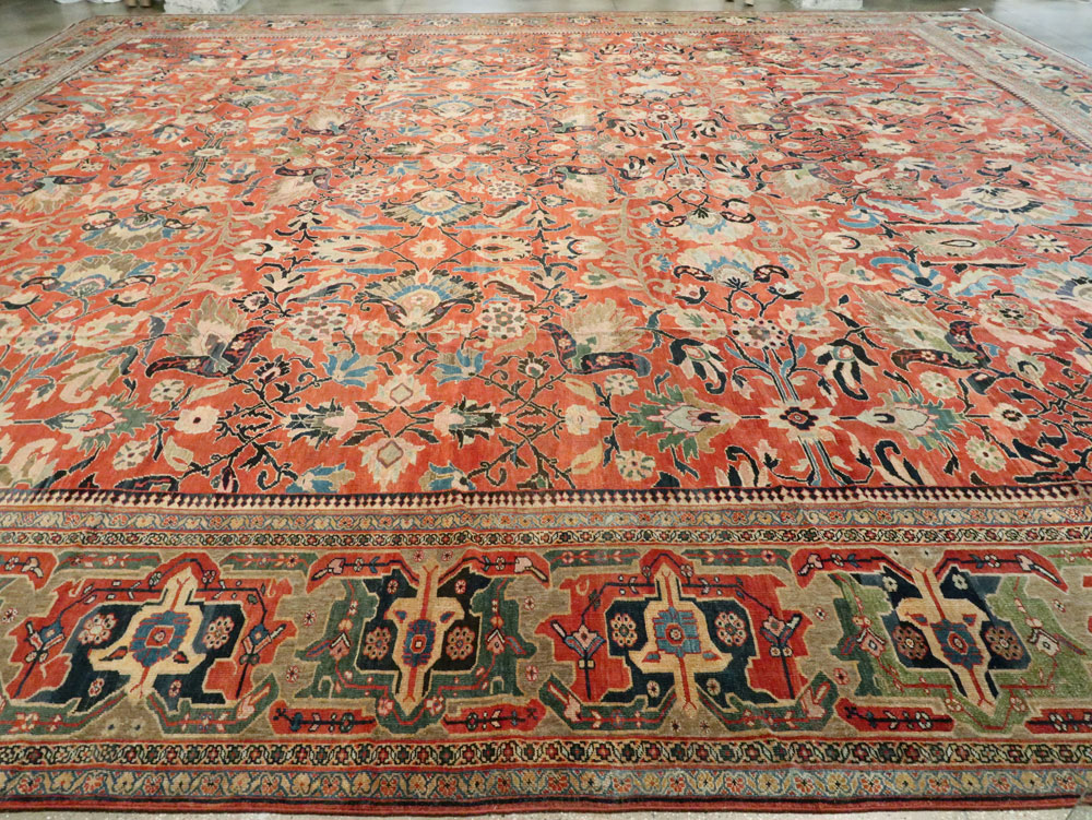 Antique Persian Mahal Carpet, No.23863 - Galerie Shabab