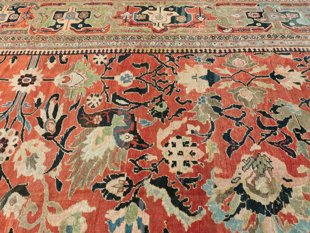 Antique Persian Mahal Carpet, No.23863 - Galerie Shabab