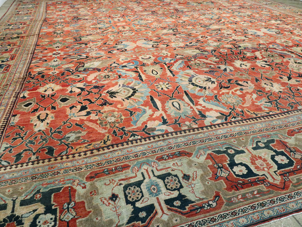 Antique Persian Mahal Carpet, No.23863 - Galerie Shabab