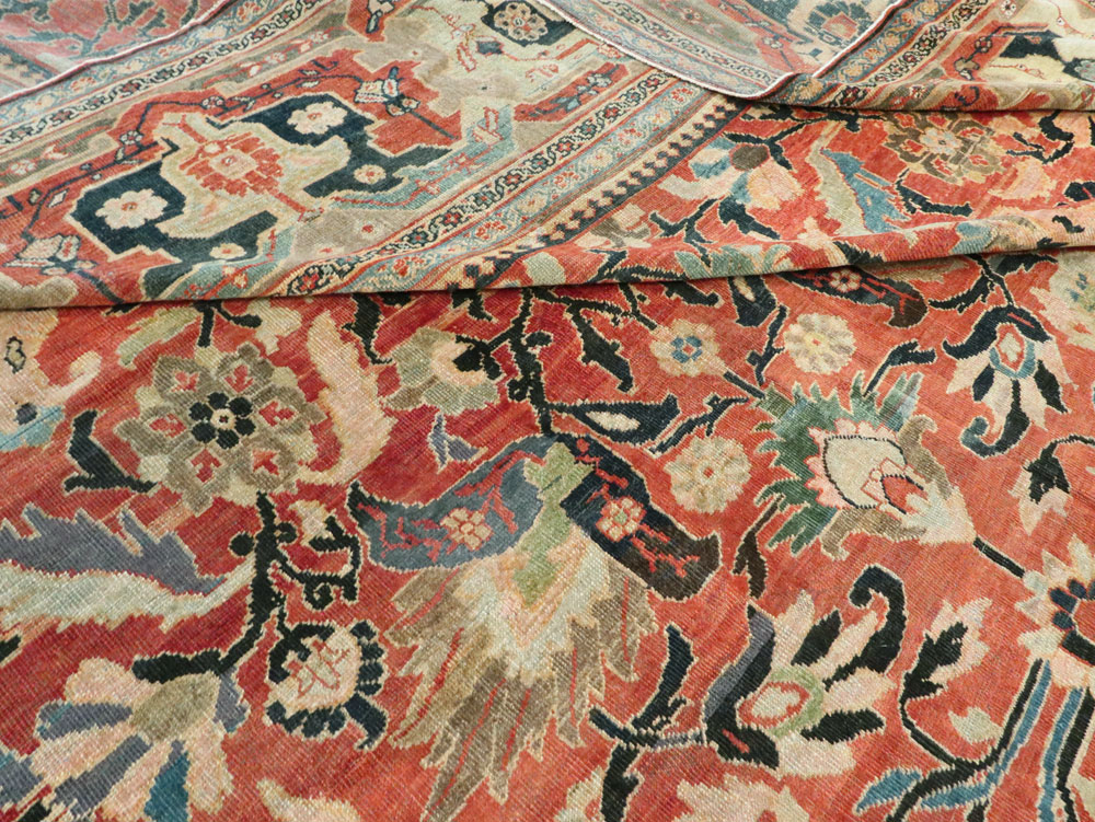 Antique Persian Mahal Carpet, No.23863 - Galerie Shabab