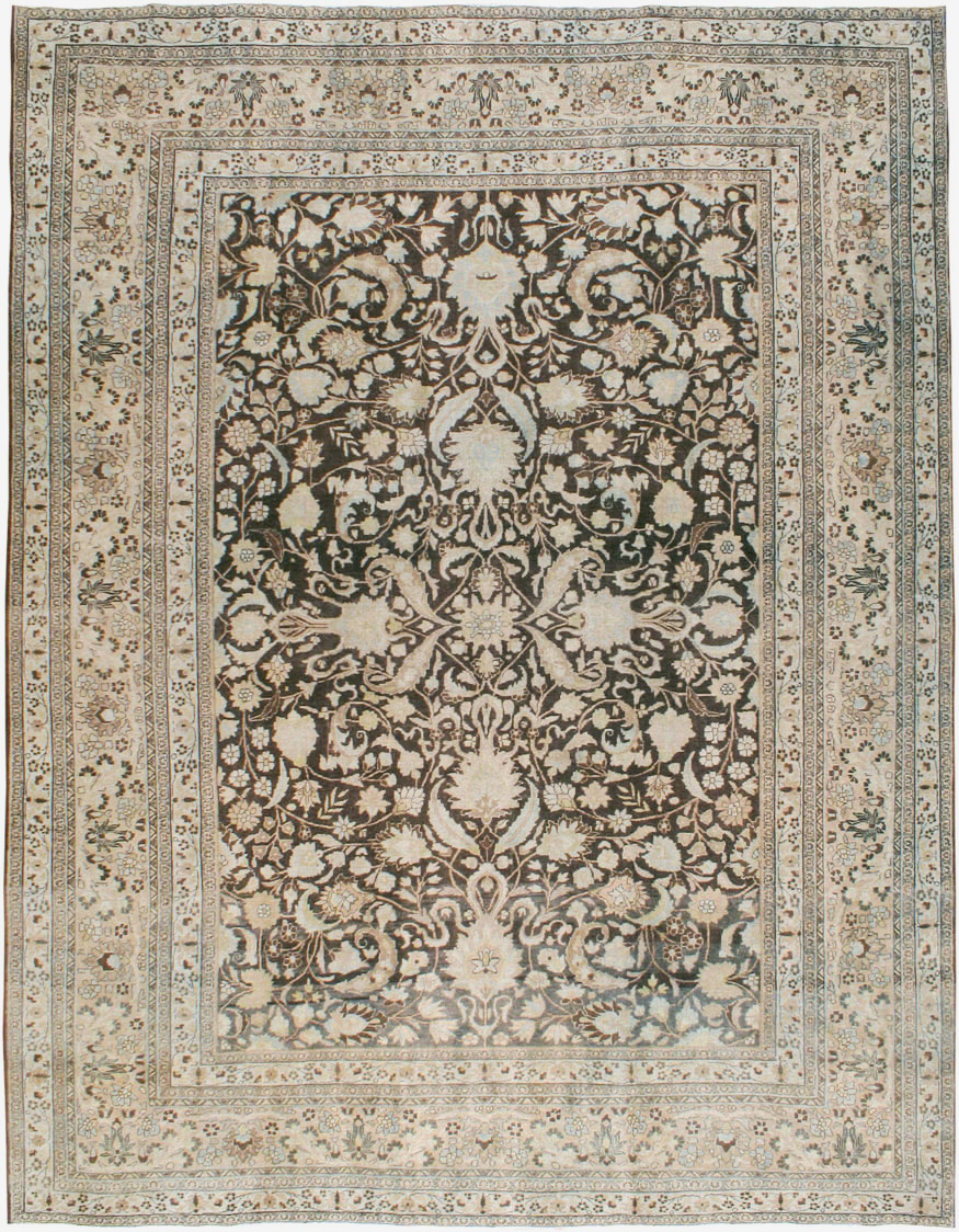 Antique Persian Mashad Carpet, No.23869 - Galerie Shabab