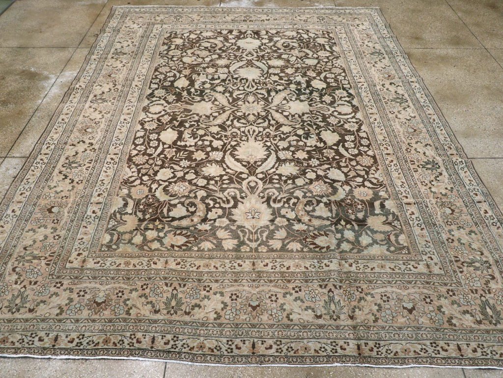 Antique Persian Mashad Carpet, No.23869 - Galerie Shabab