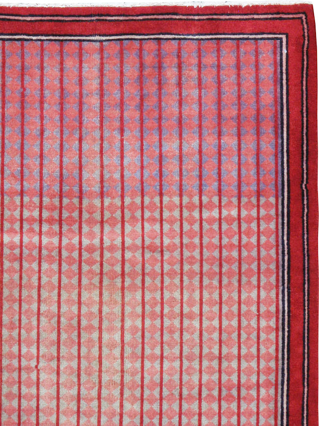 Vintage Persian Kashan Modernist Rug, No.23889 - Galerie Shabab