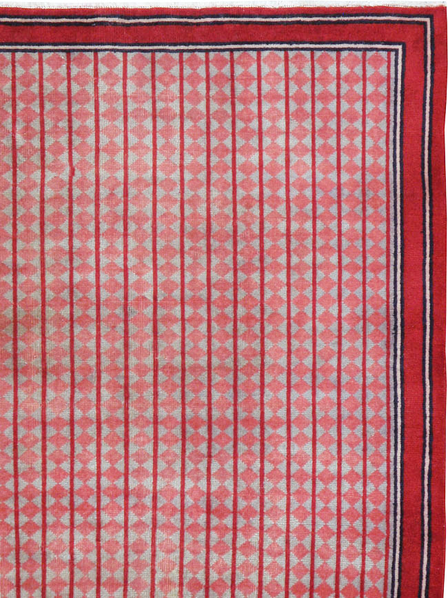 Vintage Persian Kashan Modernist Rug, No.23889 - Galerie Shabab