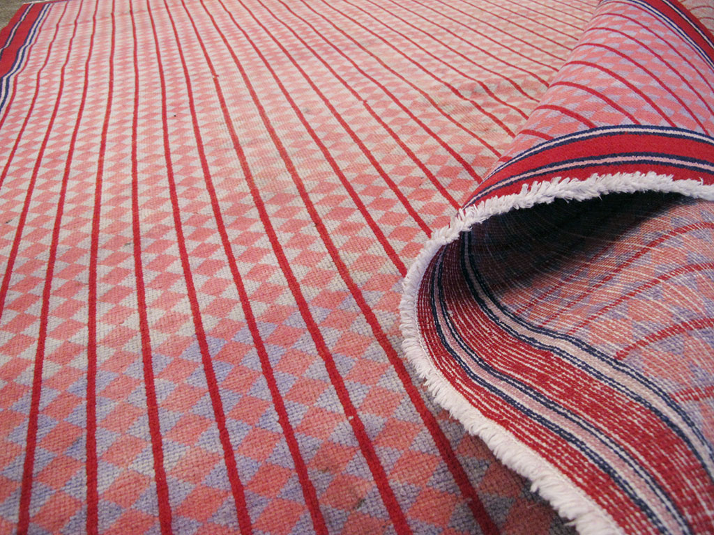 Vintage Persian Kashan Modernist Rug, No.23889 - Galerie Shabab