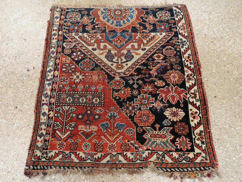Antique Persian Afshar Sampler Rug, No.23895 - Galerie Shabab