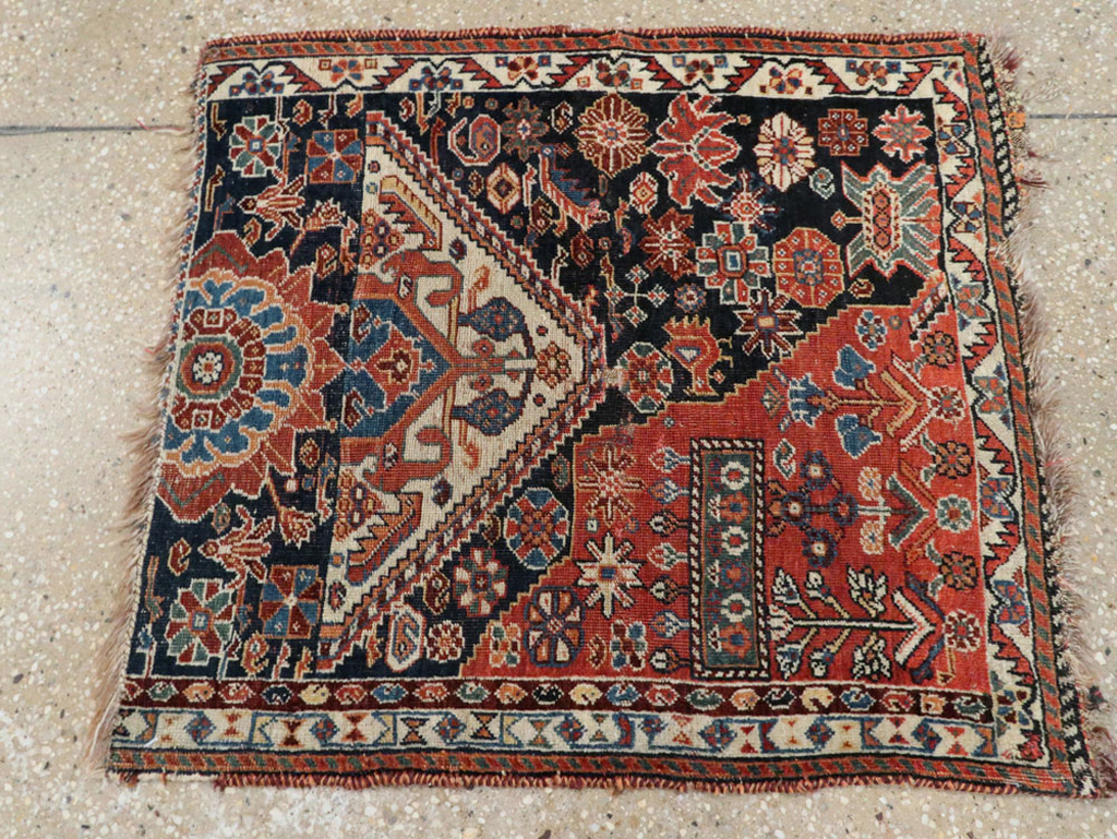 Antique Persian Afshar Sampler Rug, No.23895 - Galerie Shabab