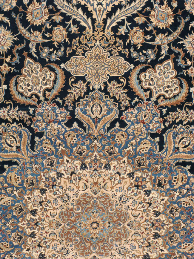 Persian Nain Oversize Carpet, No.23904 - Galerie Shabab