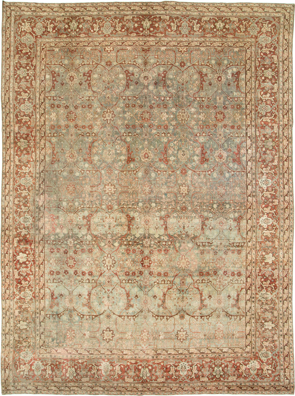 Antique Persian Tabriz Room Size Carpet, No.23905 - Galerie Shabab