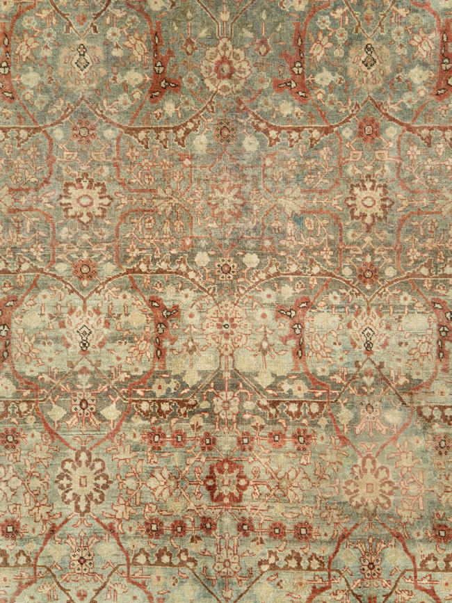 Antique Persian Tabriz Room Size Carpet, No.23905 - Galerie Shabab