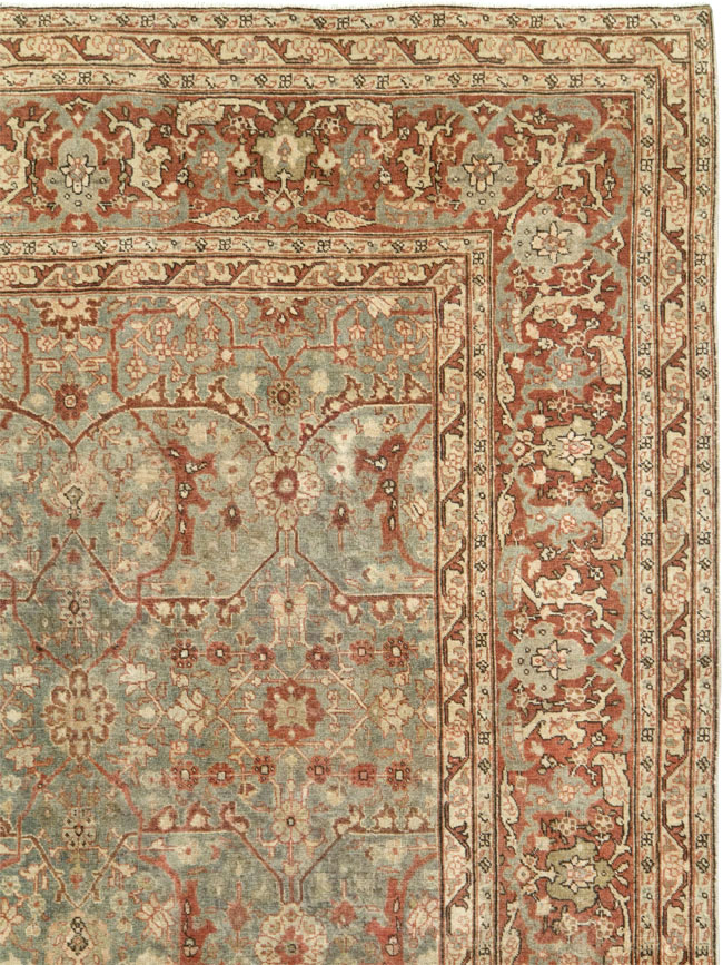Antique Persian Tabriz Room Size Carpet, No.23905 - Galerie Shabab