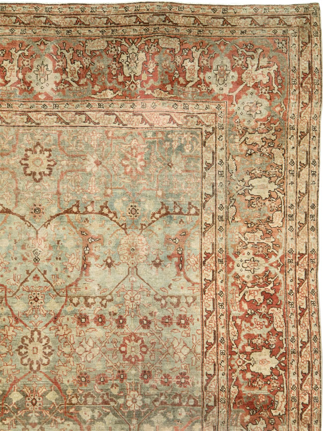 Antique Persian Tabriz Room Size Carpet, No.23905 - Galerie Shabab