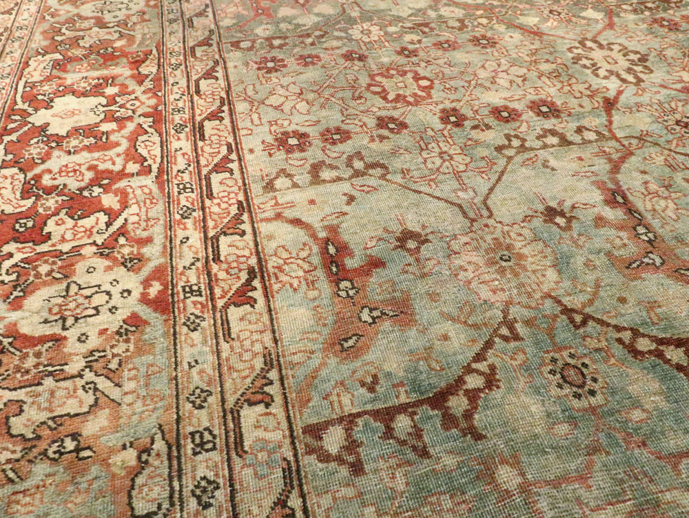 Antique Persian Tabriz Room Size Carpet, No.23905 - Galerie Shabab