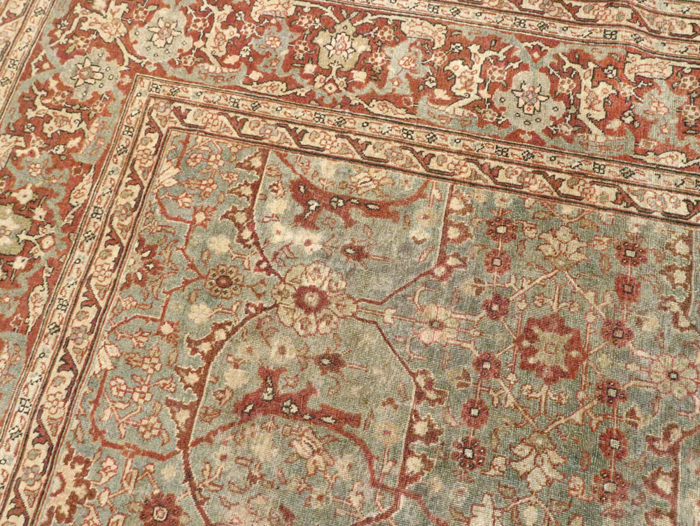 Antique Persian Tabriz Room Size Carpet, No.23905 - Galerie Shabab