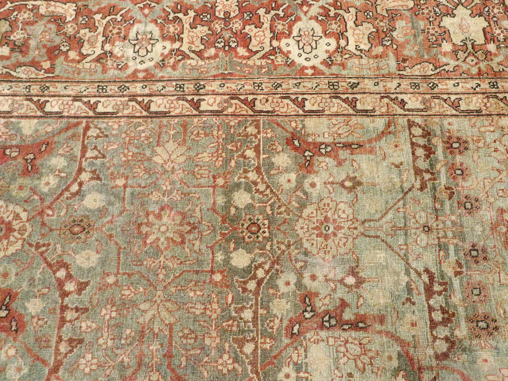 Antique Persian Tabriz Room Size Carpet, No.23905 - Galerie Shabab