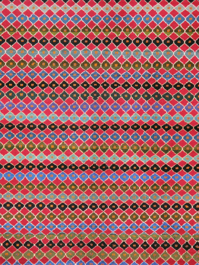 Vintage Persian Mashad Modernist Carpet, No.23914 - Galerie Shabab