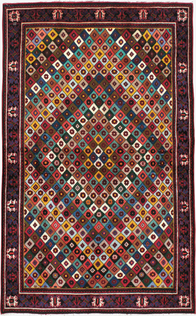 Vintage Persian Joshegan Rug, No.23916 - Galerie Shabab