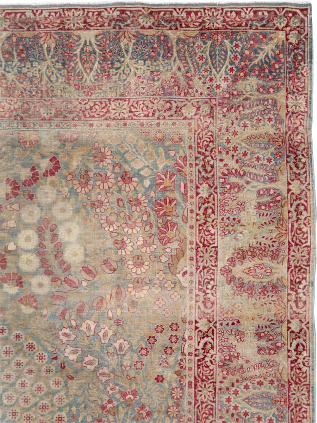 Antique Persian Lavar Kerman Gallery Carpet, No.23919 - Galerie Shabab