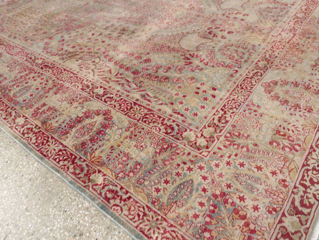 Antique Persian Lavar Kerman Gallery Carpet, No.23919 - Galerie Shabab