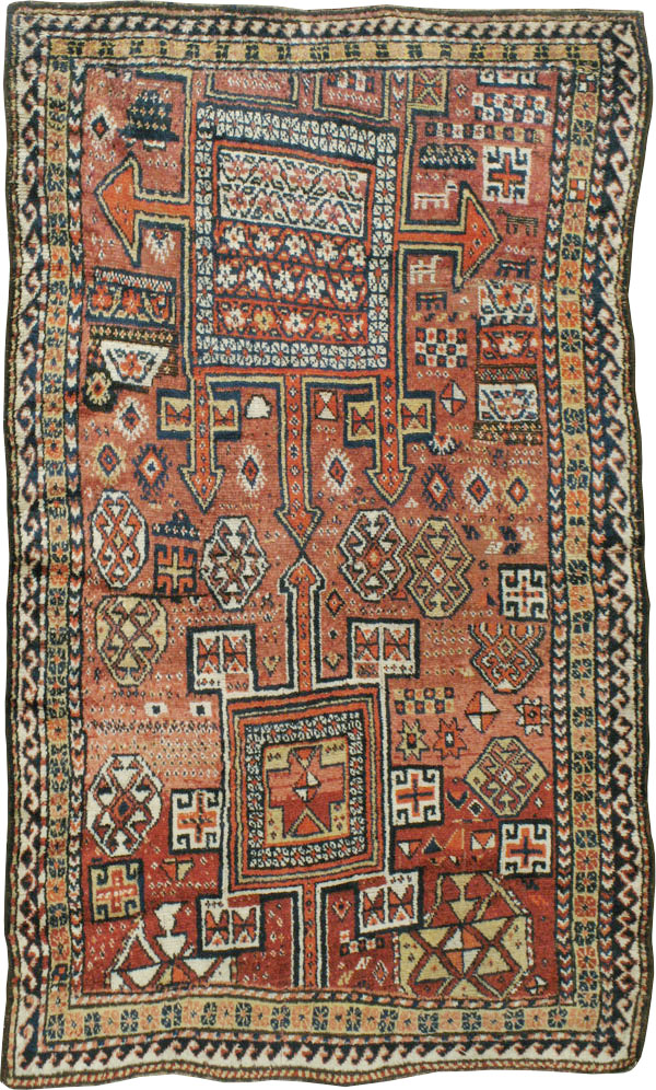 Antique Persian Kurdish Rug, No.23922 - Galerie Shabab
