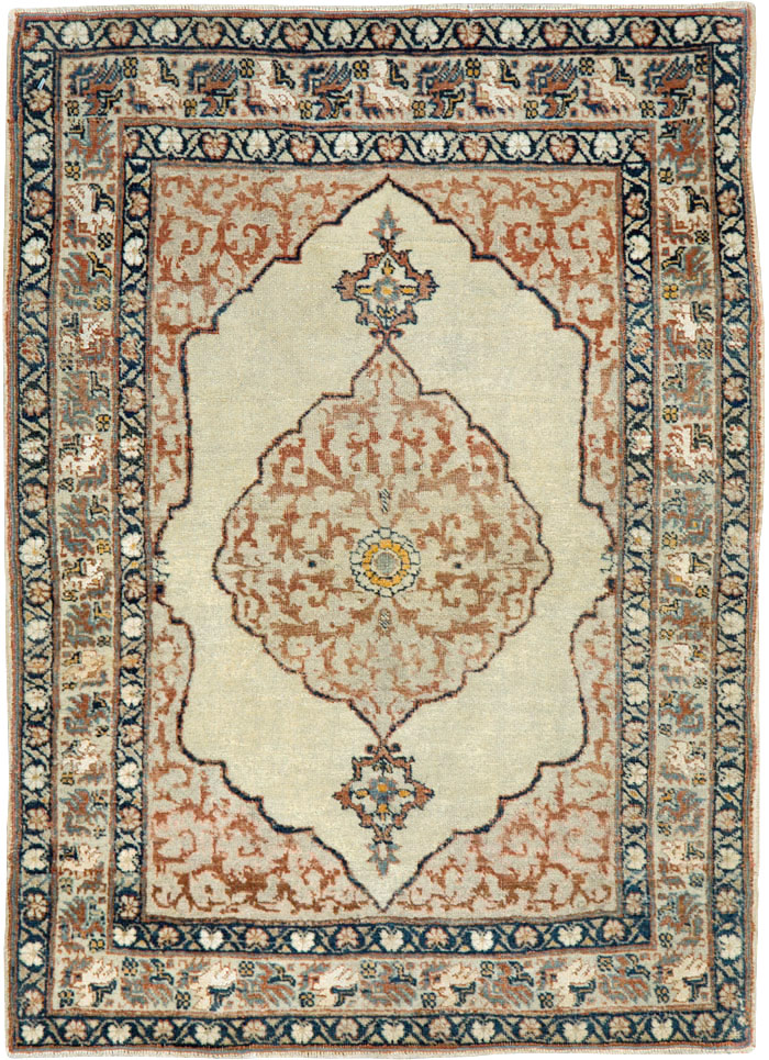 Antique Persian Tabriz Hagi Jalili Rug, No.23925 - Galerie Shabab
