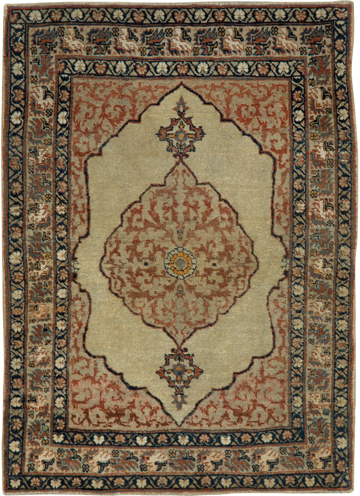 Antique Persian Tabriz Hagi Jalili Rug, No.23925 - Galerie Shabab