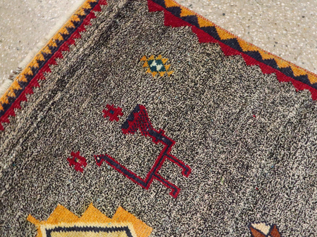 Vintage Persian Gabbeh Rug, No.23928 - Galerie Shabab