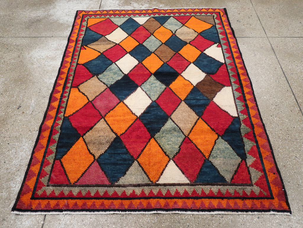 Vintage Persian Gabbeh Rug, No.23929 - Galerie Shabab