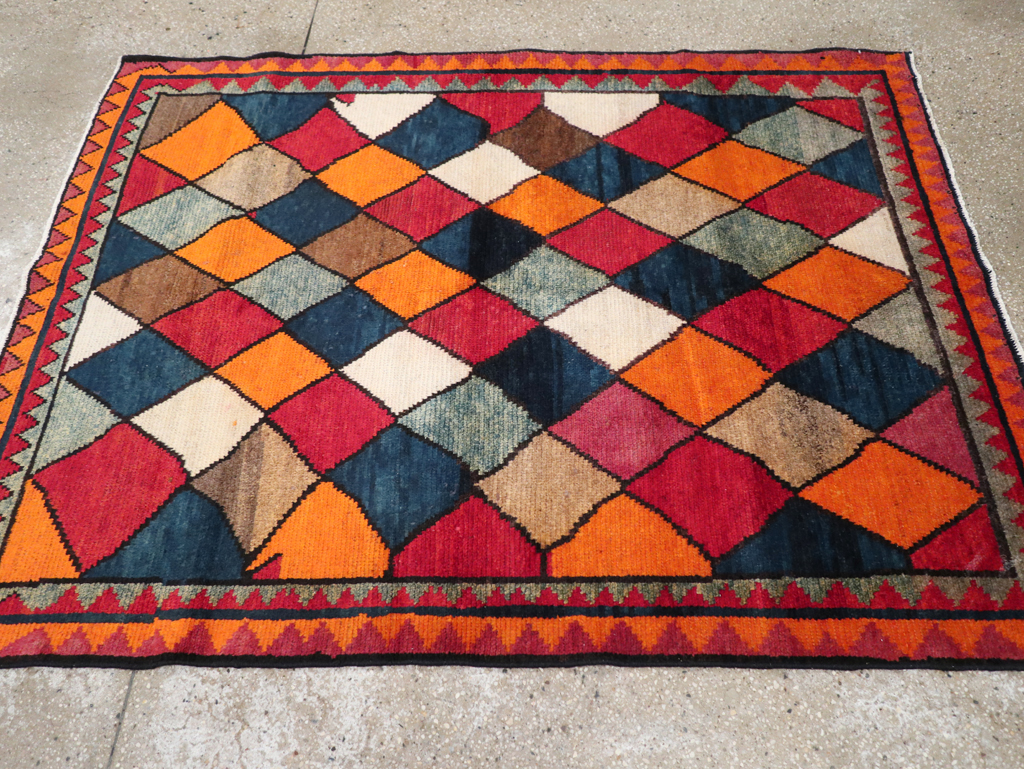 Vintage Persian Gabbeh Rug, No.23929 - Galerie Shabab