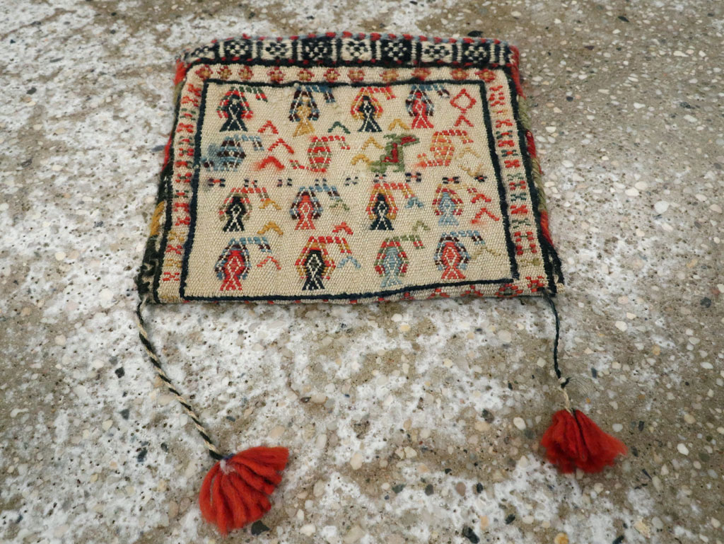 Vintage Persian Qashqai Tribal Bag, No.23945 - Galerie Shabab