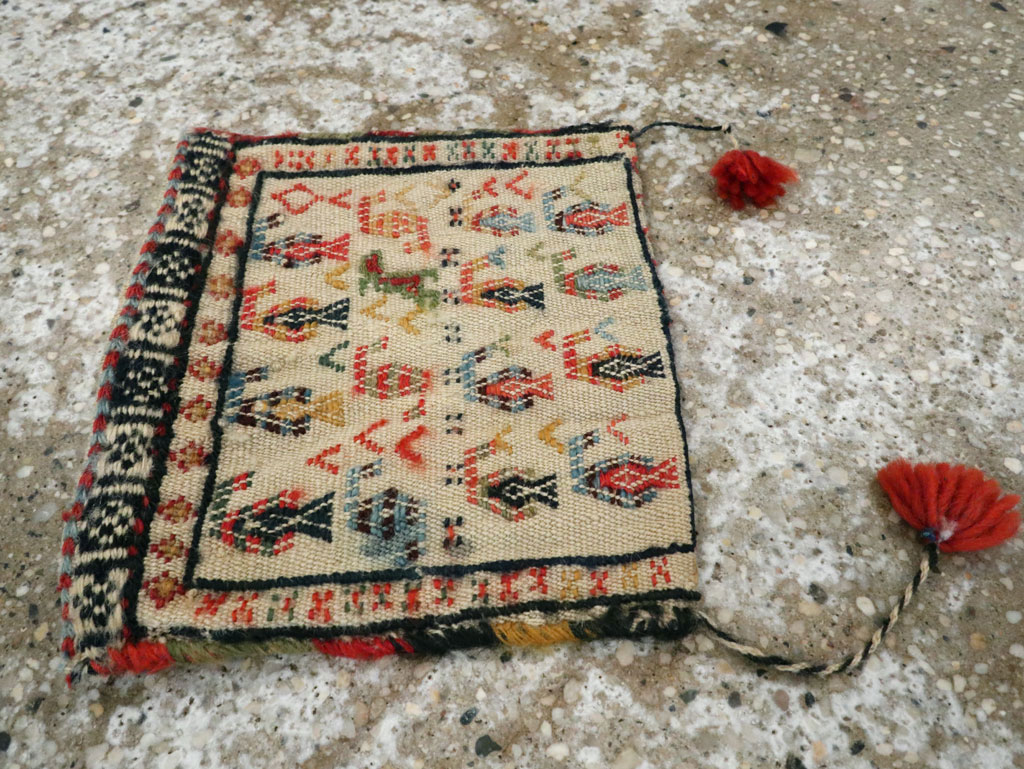 Vintage Persian Qashqai Tribal Bag, No.23945 - Galerie Shabab