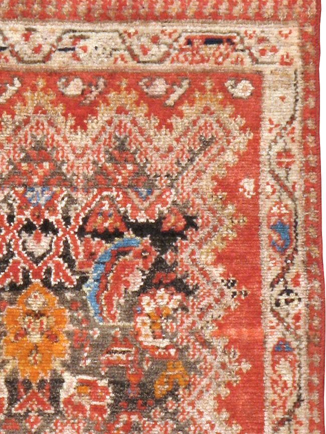 Antique Persian Malayer Square Rug (Pair: 2 of 2), No.23960 - Galerie Shabab