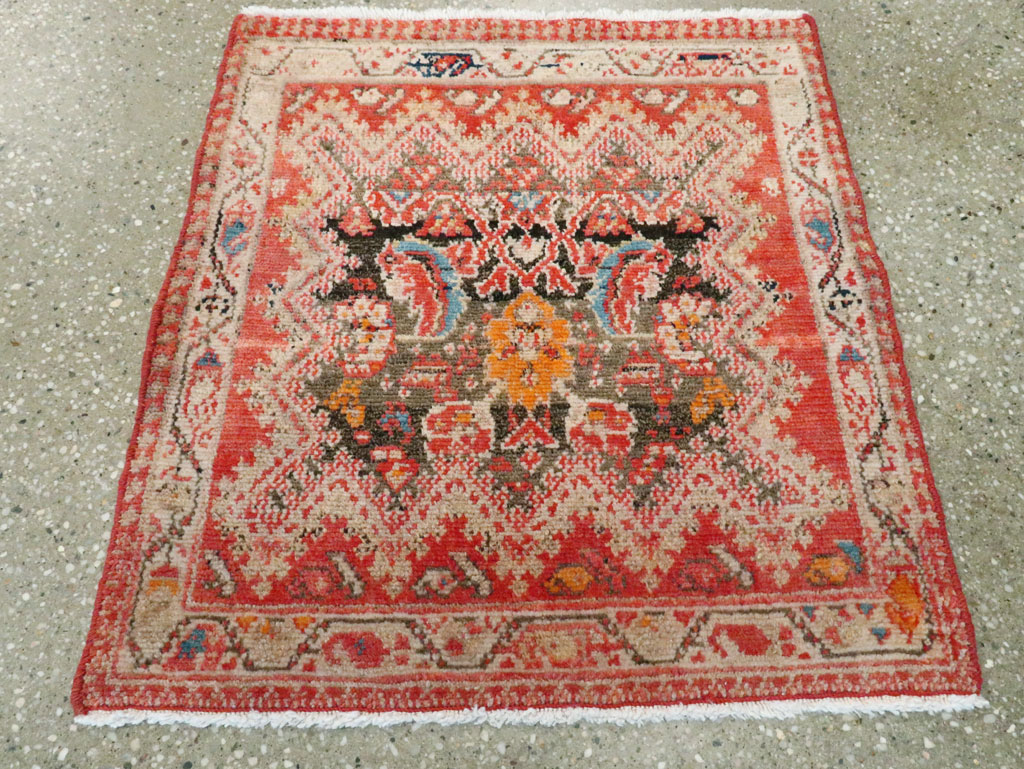 Antique Persian Malayer Square Rug (Pair: 2 of 2), No.23960 - Galerie Shabab