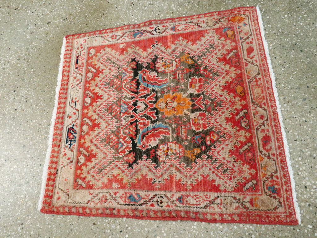 Antique Persian Malayer Square Rug (Pair: 2 of 2), No.23960 - Galerie Shabab