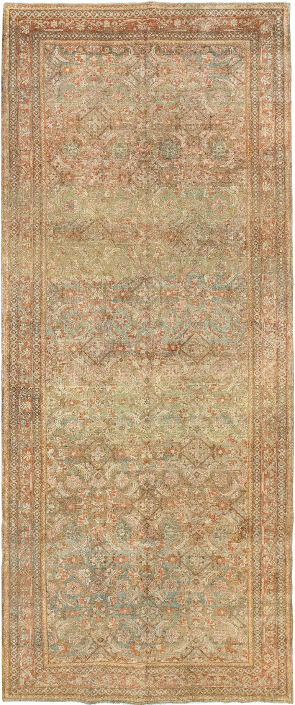 Antique Persian Mahal Gallery Carpet, No.23969 - Galerie Shabab