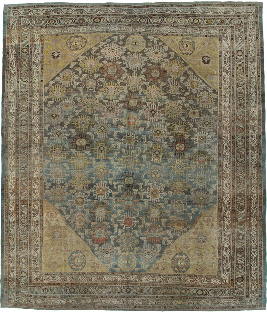 Antique Malayer Square Carpet, No.23982 - Galerie Shabab