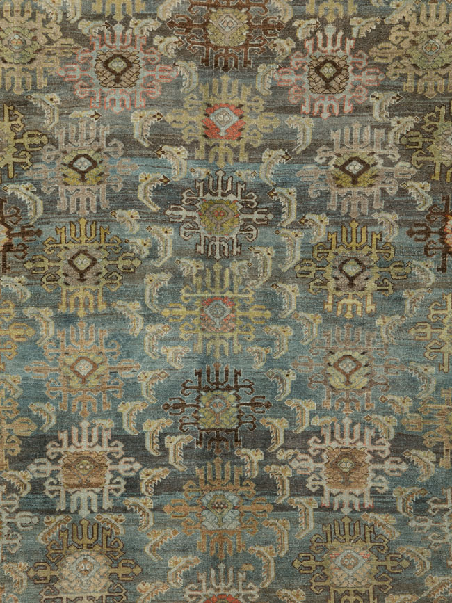 Antique Malayer Square Carpet, No.23982 - Galerie Shabab