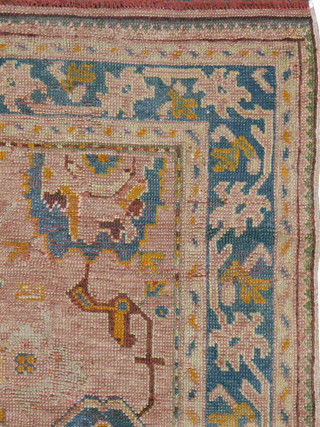 Antique Turkish Oushak Square Rug, No.23998 - Galerie Shabab