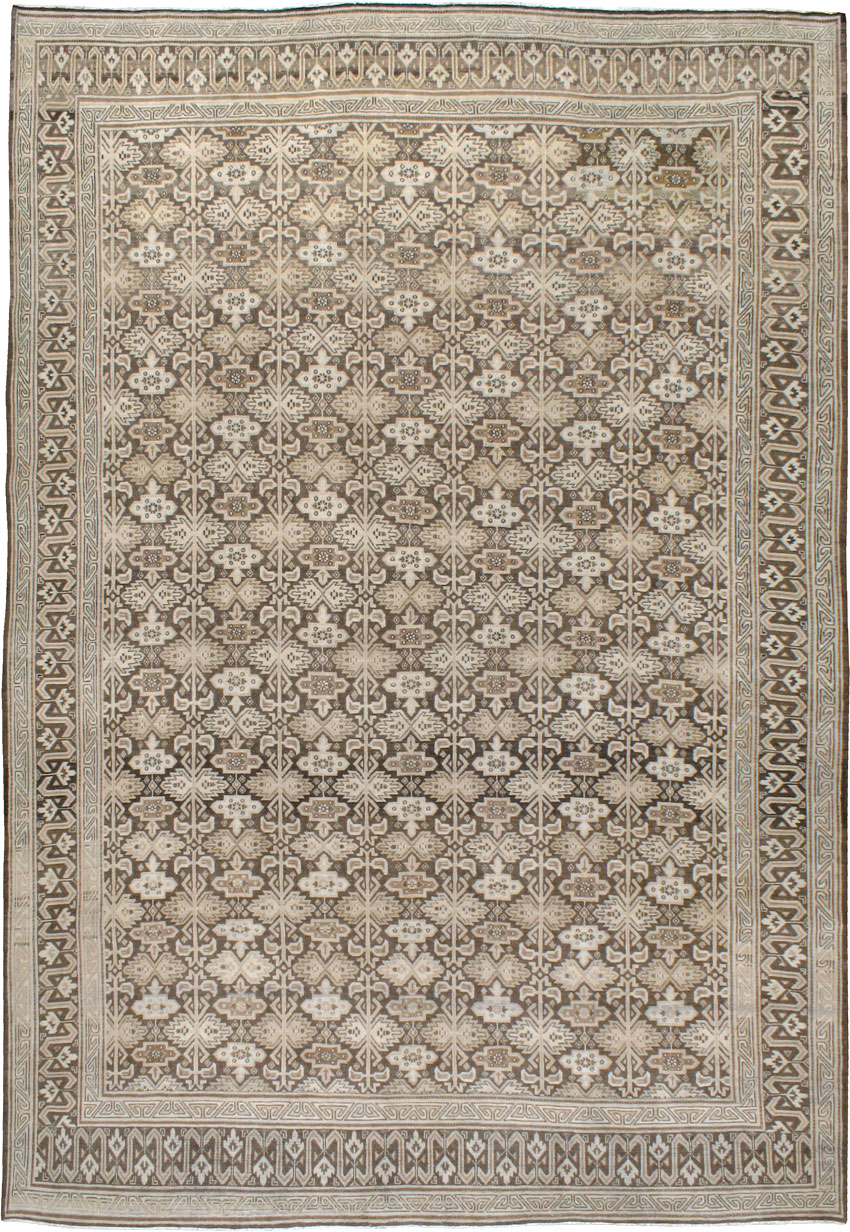 Vintage Persian Mashad Carpet, No.24004 - Galerie Shabab