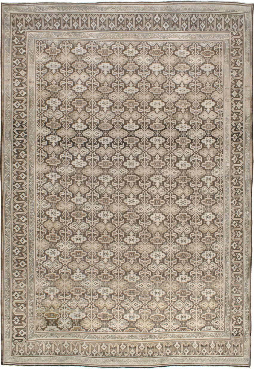 Vintage Persian Mashad Carpet, No.24004 - Galerie Shabab
